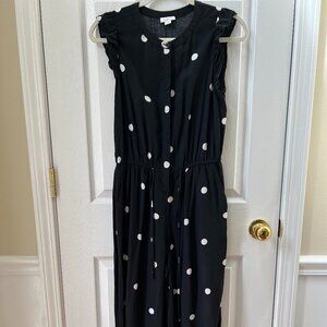 Loft polka dot jumpsuit